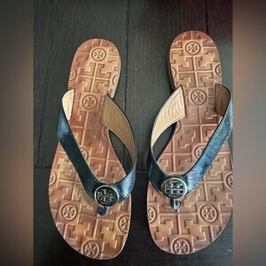 Tory Burch Navy Thora Sandals